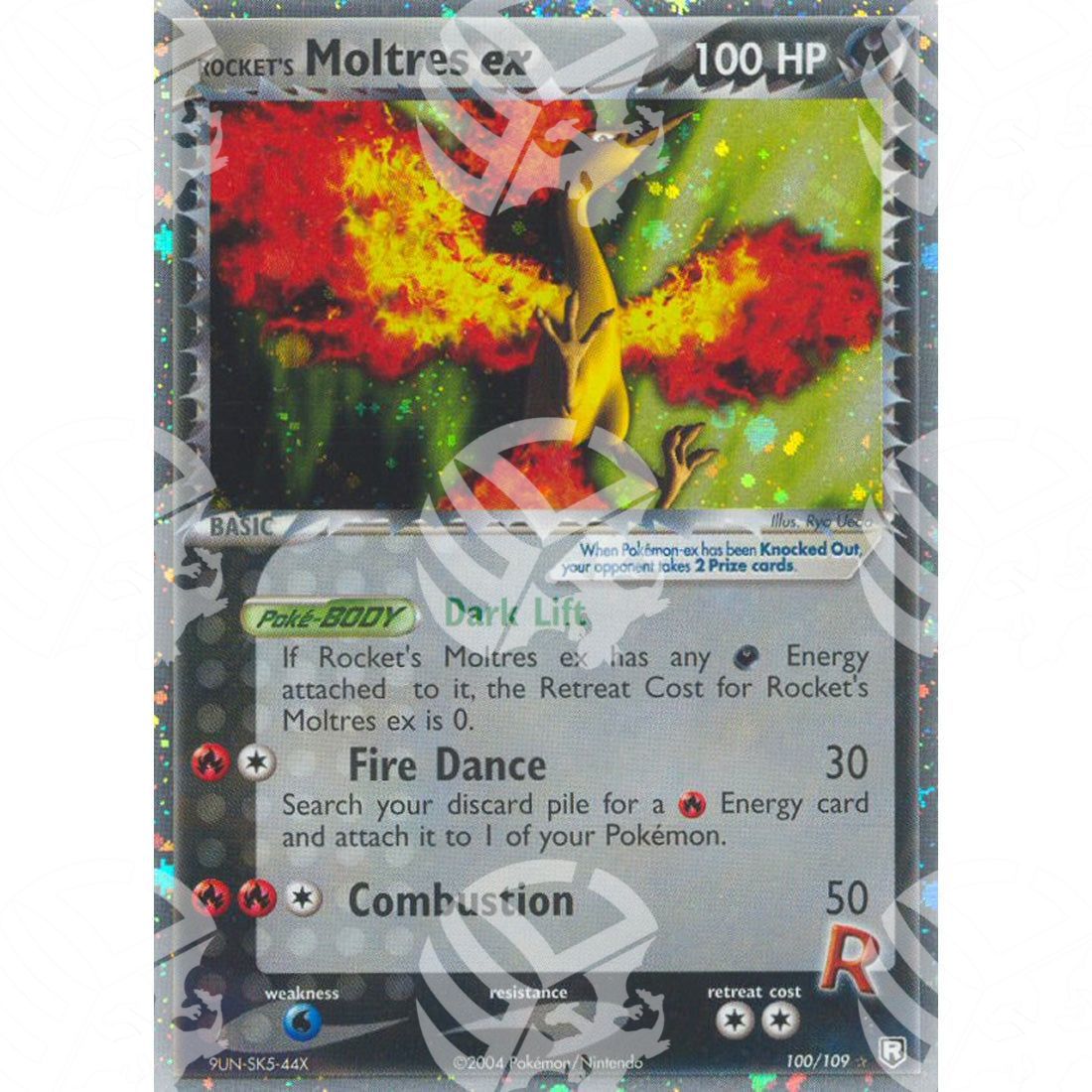 EX Team Rocket Returns - Rocket's Moltres ex - Holo Rare 100/109 - Warcard - EX Team Rocket Returns - Rocket's Moltres ex - Holo Rare 100/109 i prezzi più bassi sul mercato, solo da www.warcardshop.com! Carte singole, box, buste e mazzi.