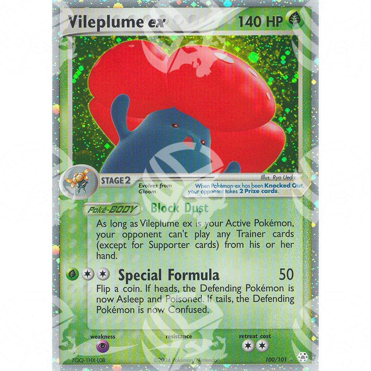 EX Leggende Nascoste - Vileplume ex - Holo Rare 100/101 - Warcard - EX Leggende Nascoste - Vileplume ex - Holo Rare 100/101 i prezzi più bassi sul mercato, solo da www.warcardshop.com! Carte singole, box, buste e mazzi.