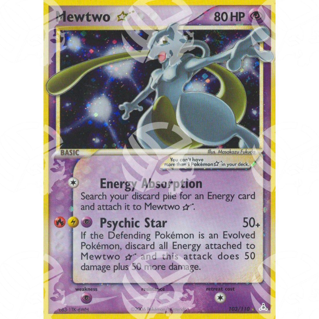 EX Fantasmi di Holon - Mewtwo ☆ - Shiny Holo Rare 103/110 - Warcard - EX Fantasmi di Holon - Mewtwo ☆ - Shiny Holo Rare 103/110 i prezzi più bassi sul mercato, solo da www.warcardshop.com! Carte singole, box, buste e mazzi.