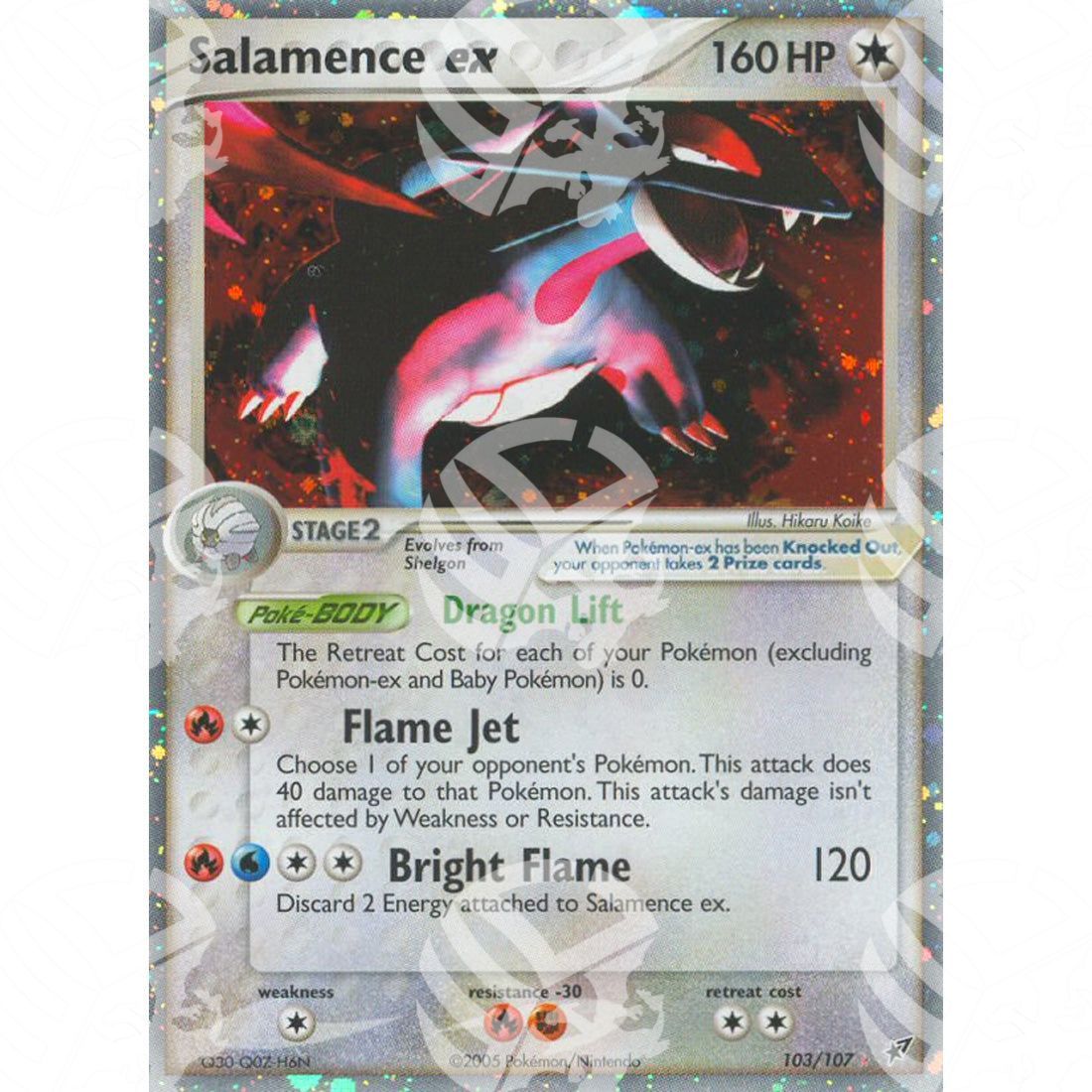 EX Deoxys - Salamence ex - Holo Rare 103/107 - Warcard - EX Deoxys - Salamence ex - Holo Rare 103/107 i prezzi più bassi sul mercato, solo da www.warcardshop.com! Carte singole, box, buste e mazzi.