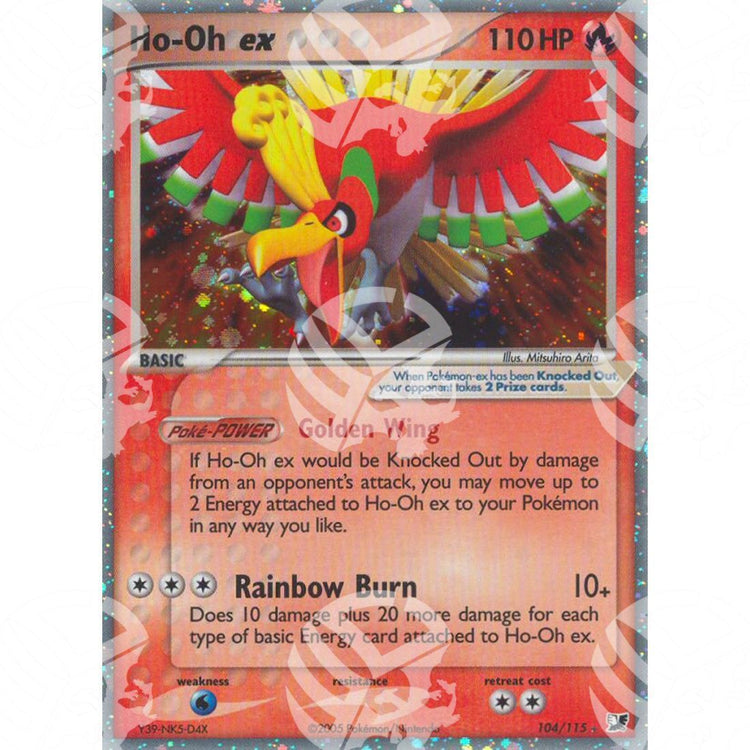 EX Forze Segrete - Ho-Oh ex - Holo Rare 104/115 - Warcard - EX Forze Segrete - Ho-Oh ex - Holo Rare 104/115 i prezzi più bassi sul mercato, solo da www.warcardshop.com! Carte singole, box, buste e mazzi.