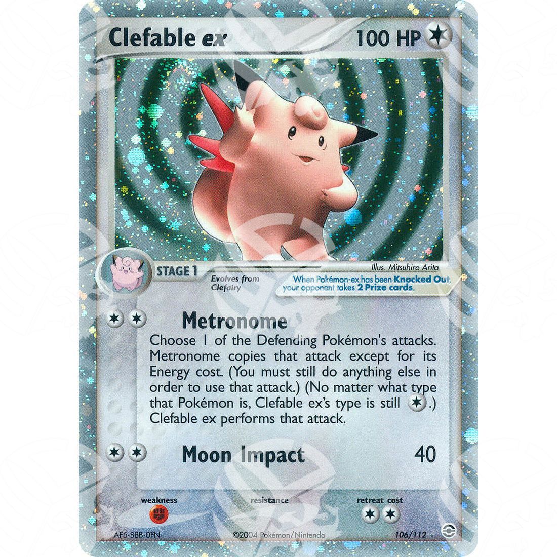 EX RossoFuoco e VerdeFoglia - Clefable ex - Holo Rare 106/112 - Warcard - EX RossoFuoco e VerdeFoglia - Clefable ex - Holo Rare 106/112 i prezzi più bassi sul mercato, solo da www.warcardshop.com! Carte singole, box, buste e mazzi.