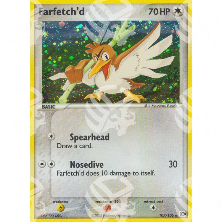 EX Smeraldo - Farfetch'd - Secret Rare 107/106 - Warcard - EX Smeraldo - Farfetch'd - Secret Rare 107/106 i prezzi più bassi sul mercato, solo da www.warcardshop.com! Carte singole, box, buste e mazzi.