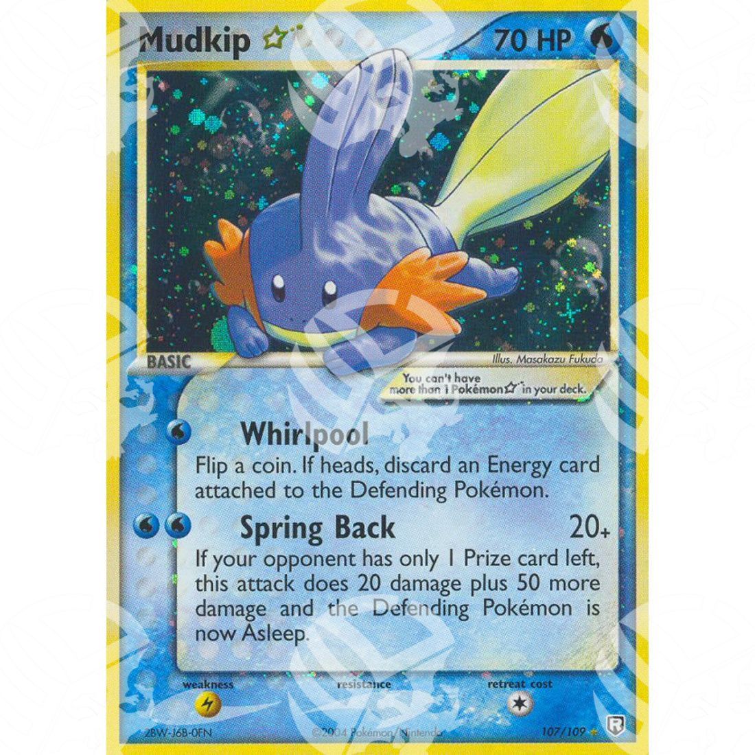 EX Team Rocket Returns - Mudkip ☆ - Shiny Holo Rare 107/109 - Warcard - EX Team Rocket Returns - Mudkip ☆ - Shiny Holo Rare 107/109 i prezzi più bassi sul mercato, solo da www.warcardshop.com! Carte singole, box, buste e mazzi.