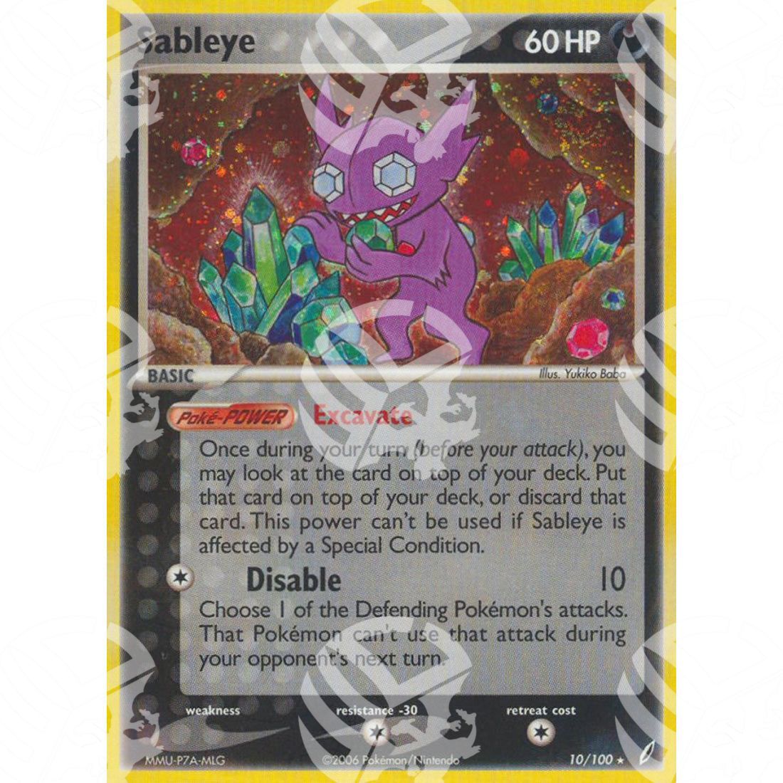 EX Guardiani dei Cristalli - Sableye - Holo Rare 10/100 - Warcard - EX Guardiani dei Cristalli - Sableye - Holo Rare 10/100 i prezzi più bassi sul mercato, solo da www.warcardshop.com! Carte singole, box, buste e mazzi.