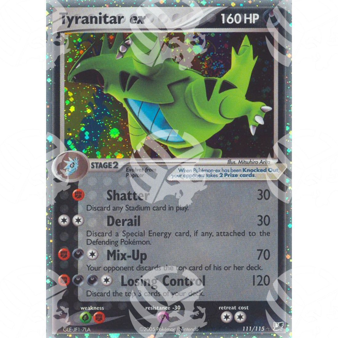 EX Forze Segrete - Tyranitar ex - Holo Rare 111/115 - Warcard - EX Forze Segrete - Tyranitar ex - Holo Rare 111/115 i prezzi più bassi sul mercato, solo da www.warcardshop.com! Carte singole, box, buste e mazzi.