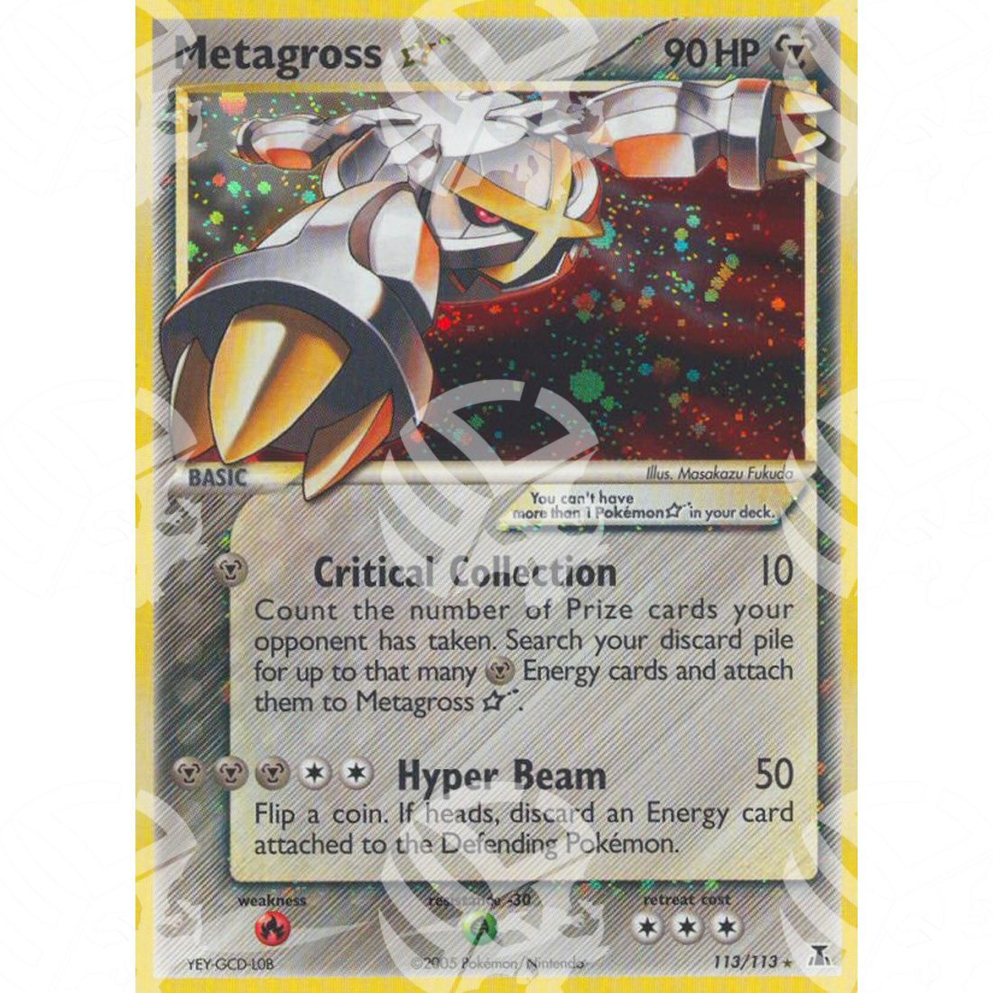 EX Specie Delta - Metagross ☆ - Shiny Holo Rare 113/113 - Warcard - EX Specie Delta - Metagross ☆ - Shiny Holo Rare 113/113 i prezzi più bassi sul mercato, solo da www.warcardshop.com! Carte singole, box, buste e mazzi.