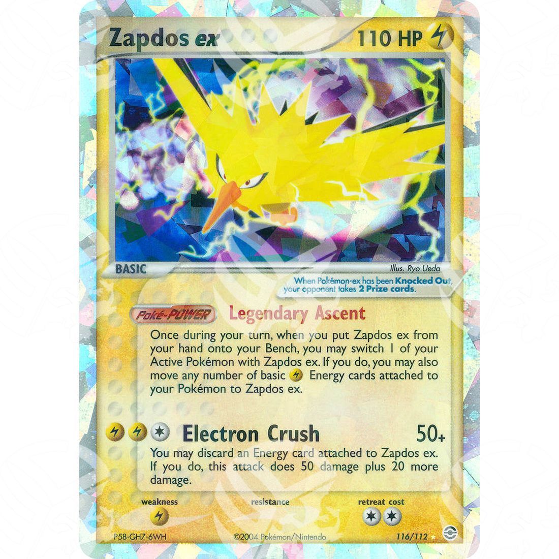 EX RossoFuoco e VerdeFoglia - Zapdos ex - Secret Rare 116/112 - Warcard - EX RossoFuoco e VerdeFoglia - Zapdos ex - Secret Rare 116/112 i prezzi più bassi sul mercato, solo da www.warcardshop.com! Carte singole, box, buste e mazzi.