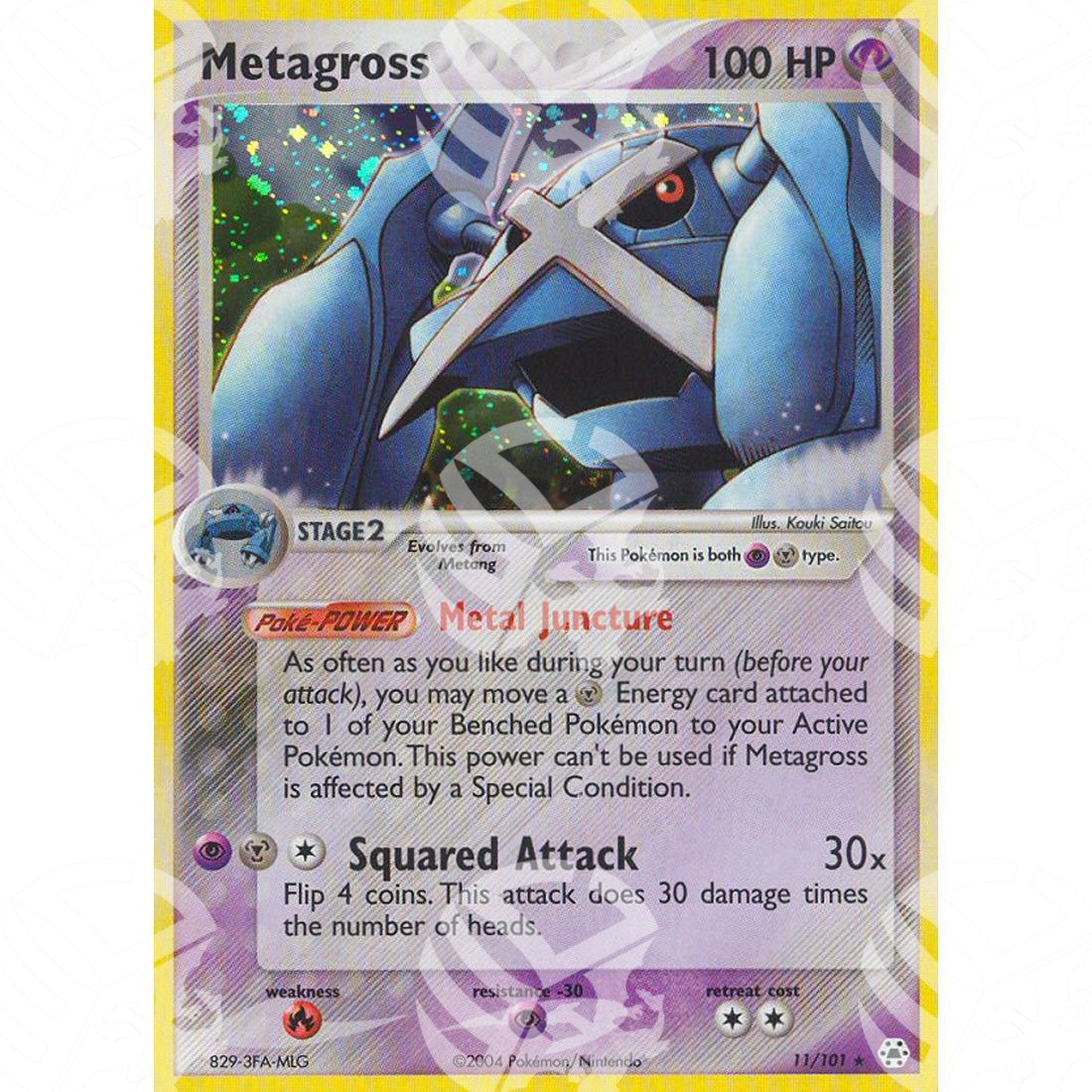 EX Leggende Nascoste - Metagross - Holo Rare 11/101 - Warcard - EX Leggende Nascoste - Metagross - Holo Rare 11/101 i prezzi più bassi sul mercato, solo da www.warcardshop.com! Carte singole, box, buste e mazzi.