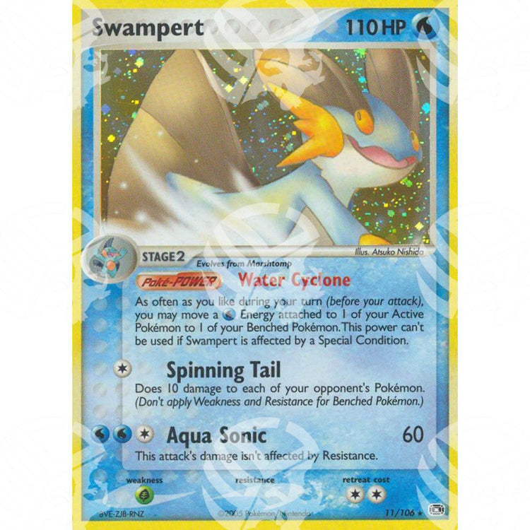 EX Smeraldo - Swampert - Holo Rare 11/106 - Warcard - EX Smeraldo - Swampert - Holo Rare 11/106 i prezzi più bassi sul mercato, solo da www.warcardshop.com! Carte singole, box, buste e mazzi.