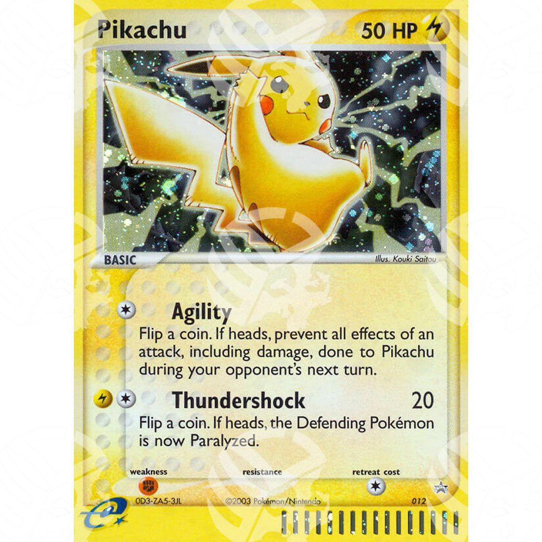 Nintendo Black Star Promos - Pikachu - Holo Promo 12 - Warcard - Nintendo Black Star Promos - Pikachu - Holo Promo 12 i prezzi più bassi sul mercato, solo da www.warcardshop.com! Carte singole, box, buste e mazzi.