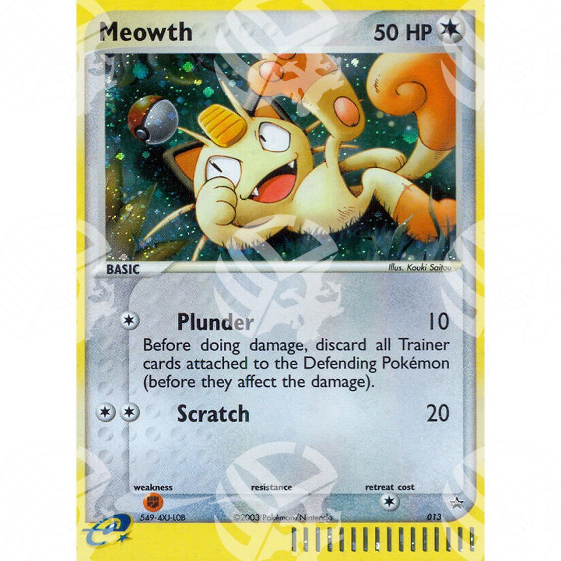 Nintendo Black Star Promos - Meowth - Holo Promo 13 - Warcard - Nintendo Black Star Promos - Meowth - Holo Promo 13 i prezzi più bassi sul mercato, solo da www.warcardshop.com! Carte singole, box, buste e mazzi.