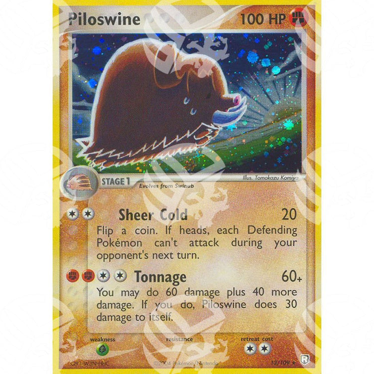 EX Team Rocket Returns - Piloswine - Holo Rare 13/109 - Warcard - EX Team Rocket Returns - Piloswine - Holo Rare 13/109 i prezzi più bassi sul mercato, solo da www.warcardshop.com! Carte singole, box, buste e mazzi.