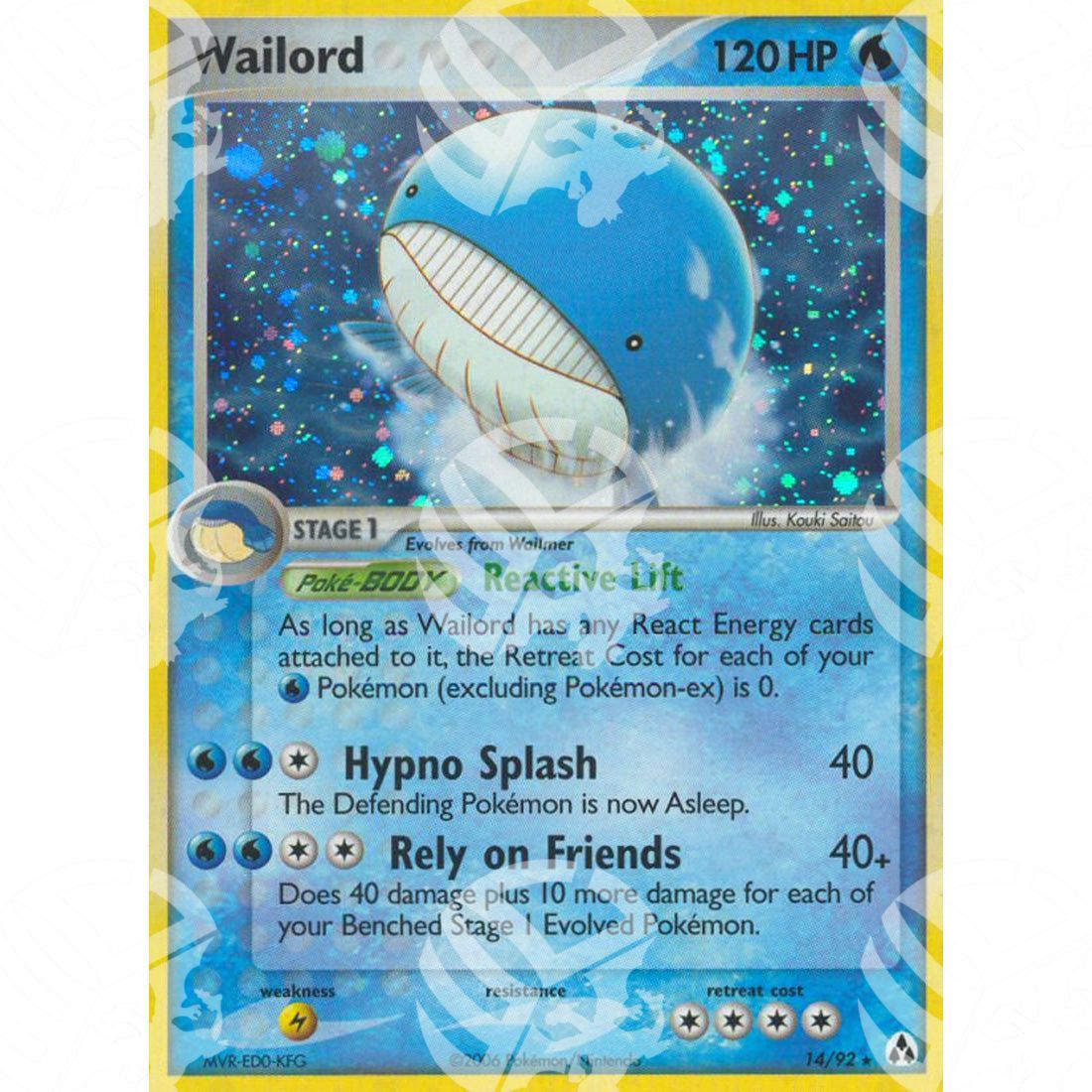 EX La Leggenda di Mew - Wailord - Holo Rare 14/92 - Warcard - EX La Leggenda di Mew - Wailord - Holo Rare 14/92 i prezzi più bassi sul mercato, solo da www.warcardshop.com! Carte singole, box, buste e mazzi.