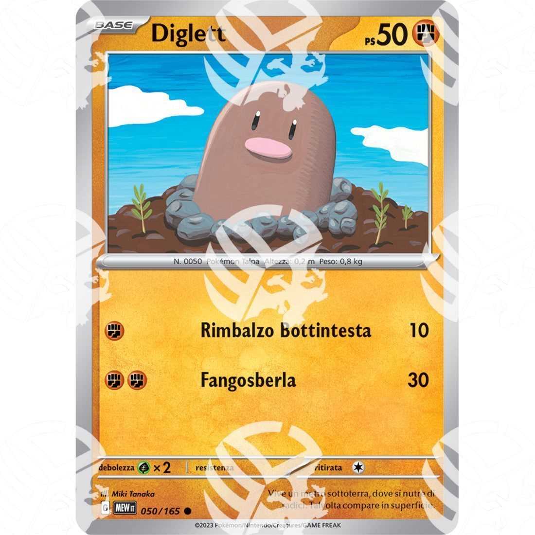 151 - Diglett - 050/165 - Warcard - 151 - Diglett - 050/165 i prezzi più bassi sul mercato, solo da www.warcardshop.com! Carte singole, box, buste e mazzi.