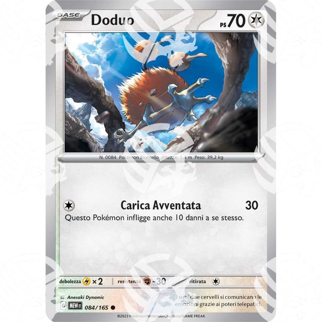 151 - Doduo - 084/165 - Warcard - 151 - Doduo - 084/165 i prezzi più bassi sul mercato, solo da www.warcardshop.com! Carte singole, box, buste e mazzi.