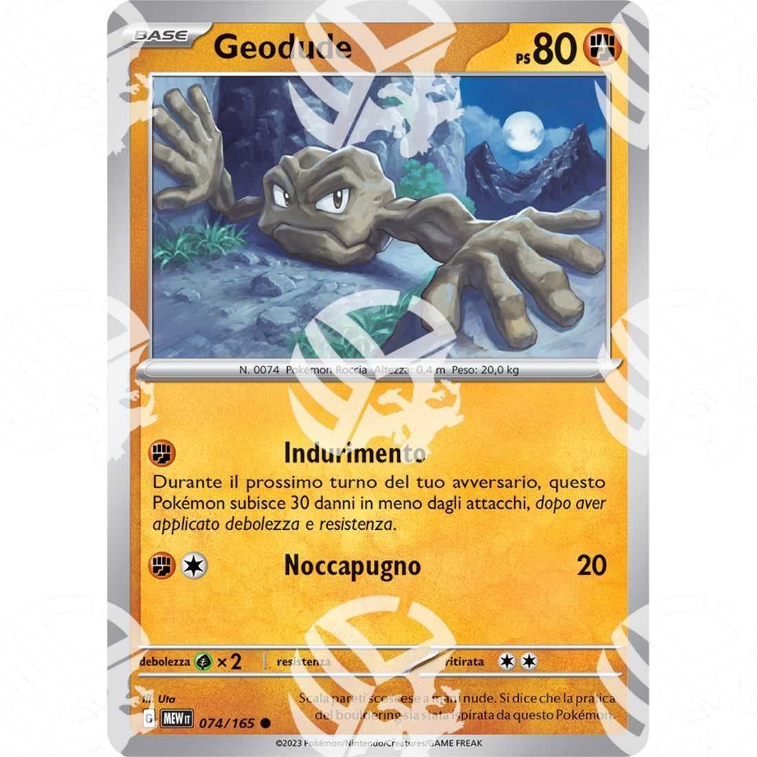 151 - Geodude - 074/165 - Warcard - 151 - Geodude - 074/165 i prezzi più bassi sul mercato, solo da www.warcardshop.com! Carte singole, box, buste e mazzi.