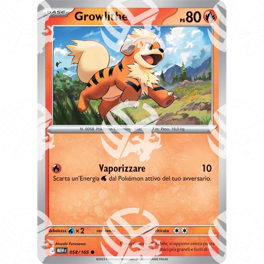 151 - Growlithe - 058/165 - Warcard - 151 - Growlithe - 058/165 i prezzi più bassi sul mercato, solo da www.warcardshop.com! Carte singole, box, buste e mazzi.