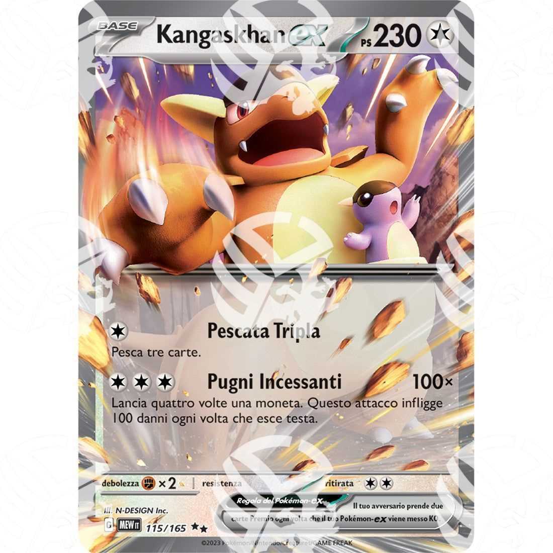 151 - Kangaskhan ex - 115/165 - Warcard - 151 - Kangaskhan ex - 115/165 i prezzi più bassi sul mercato, solo da www.warcardshop.com! Carte singole, box, buste e mazzi.