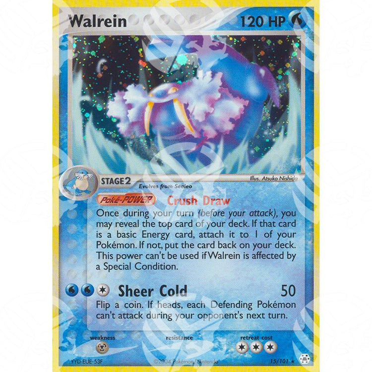 EX Leggende Nascoste - Walrein - Holo Rare 15/101 - Warcard - EX Leggende Nascoste - Walrein - Holo Rare 15/101 i prezzi più bassi sul mercato, solo da www.warcardshop.com! Carte singole, box, buste e mazzi.