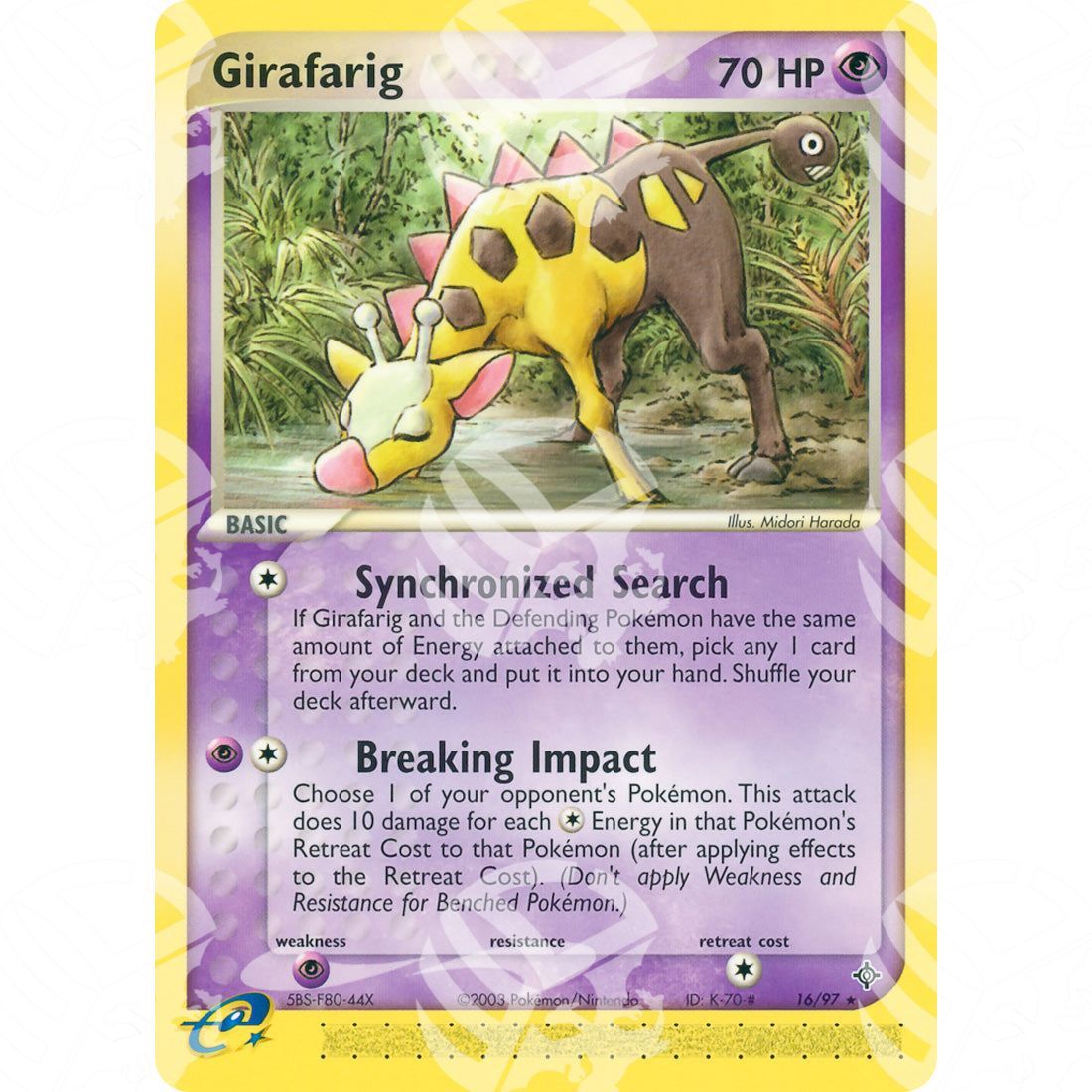 EX Drago - Girafarig - 16/97 - Warcard - EX Drago - Girafarig - 16/97 i prezzi più bassi sul mercato, solo da www.warcardshop.com! Carte singole, box, buste e mazzi.