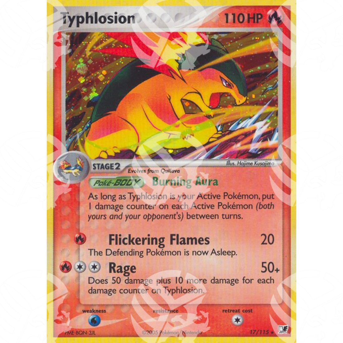 EX Forze Segrete - Typhlosion - Holo Rare 17/115 - Warcard - EX Forze Segrete - Typhlosion - Holo Rare 17/115 i prezzi più bassi sul mercato, solo da www.warcardshop.com! Carte singole, box, buste e mazzi.