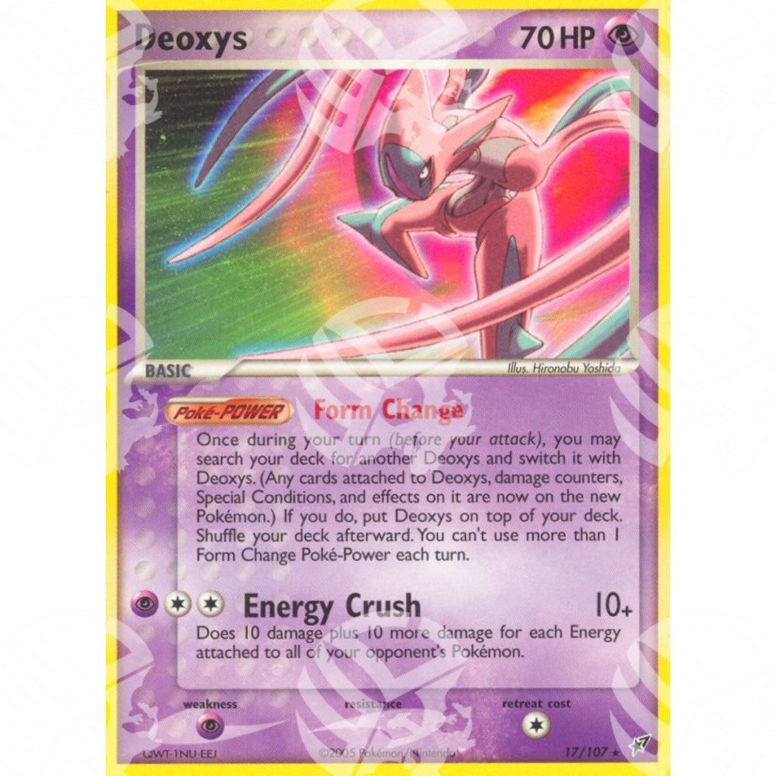 EX Deoxys - Deoxys (Attack) - 17/107 - Warcard - EX Deoxys - Deoxys (Attack) - 17/107 i prezzi più bassi sul mercato, solo da www.warcardshop.com! Carte singole, box, buste e mazzi.