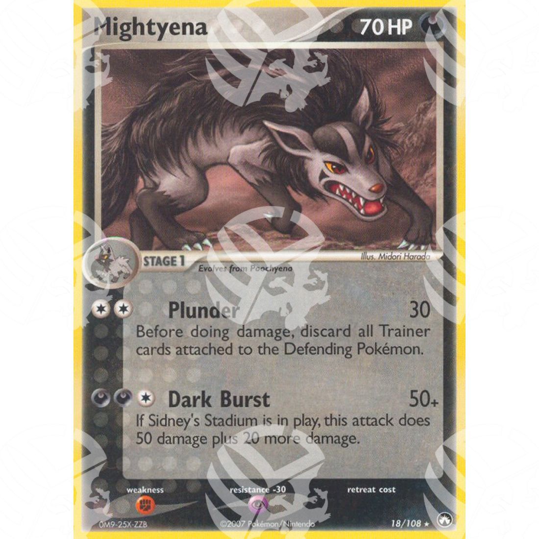 EX Power Keepers - Mightyena - 18/108 - Warcard - EX Power Keepers - Mightyena - 18/108 i prezzi più bassi sul mercato, solo da www.warcardshop.com! Carte singole, box, buste e mazzi.