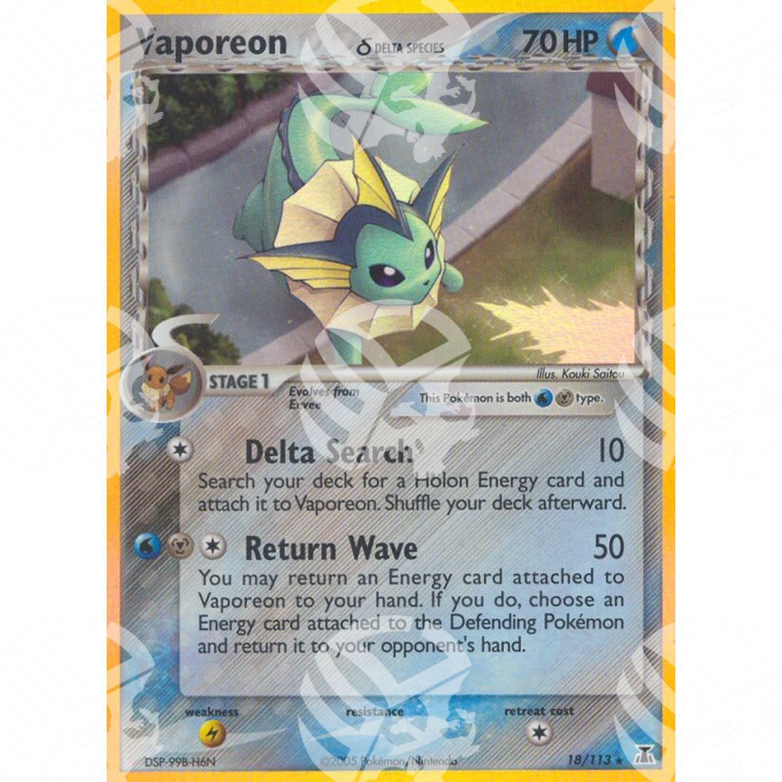 EX Specie Delta - Vaporeon δ - Holo Rare 18/113 - Warcard - EX Specie Delta - Vaporeon δ - Holo Rare 18/113 i prezzi più bassi sul mercato, solo da www.warcardshop.com! Carte singole, box, buste e mazzi.