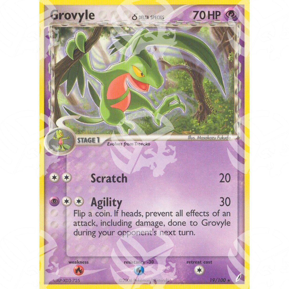 EX Guardiani dei Cristalli - Grovyle δ - 19/100 - Warcard - EX Guardiani dei Cristalli - Grovyle δ - 19/100 i prezzi più bassi sul mercato, solo da www.warcardshop.com! Carte singole, box, buste e mazzi.