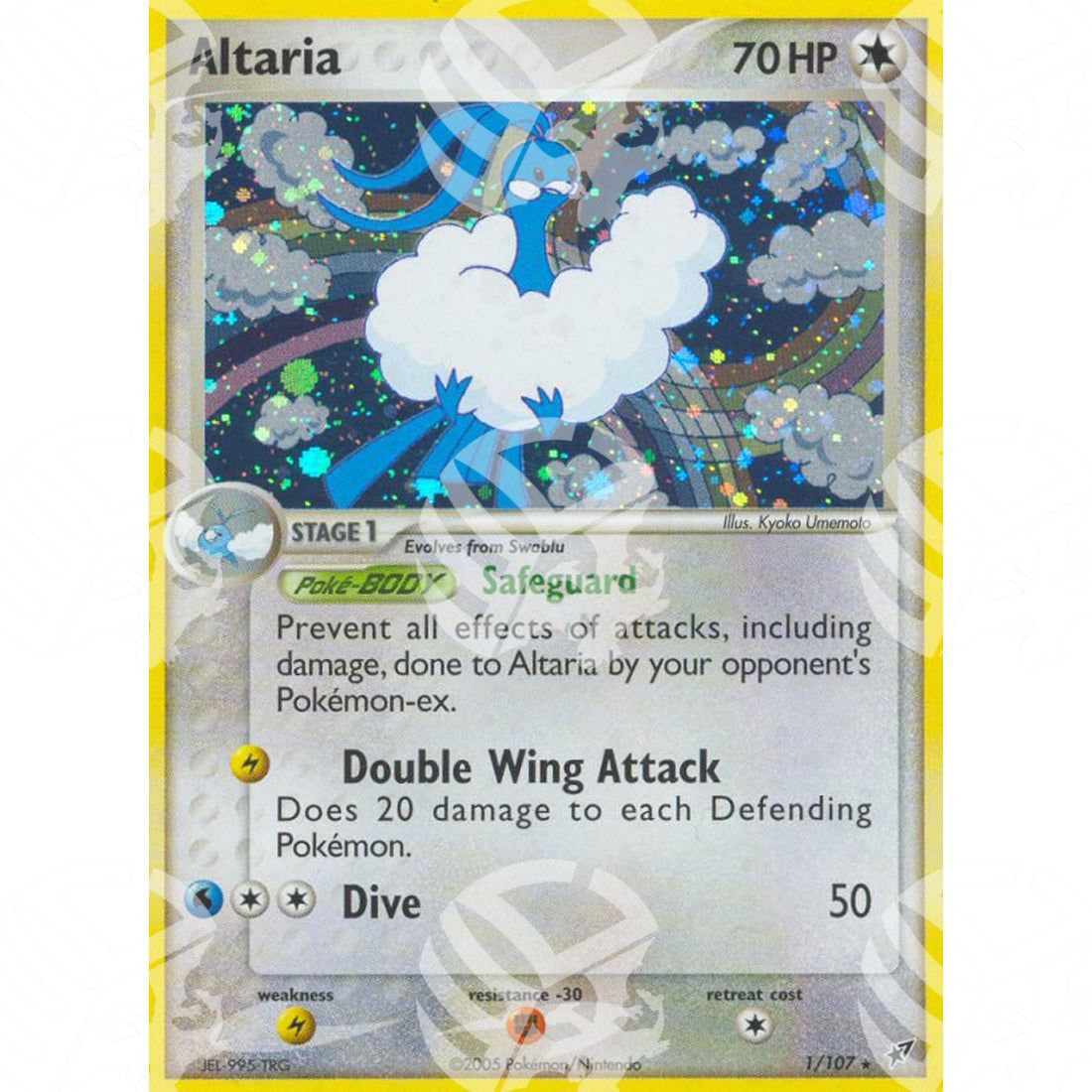 EX Deoxys - Altaria - Holo Rare 1/107 - Warcard - EX Deoxys - Altaria - Holo Rare 1/107 i prezzi più bassi sul mercato, solo da www.warcardshop.com! Carte singole, box, buste e mazzi.