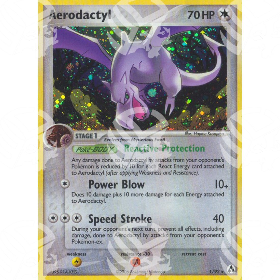 EX La Leggenda di Mew - Aerodactyl - Holo Rare 1/92 - Warcard - EX La Leggenda di Mew - Aerodactyl - Holo Rare 1/92 i prezzi più bassi sul mercato, solo da www.warcardshop.com! Carte singole, box, buste e mazzi.