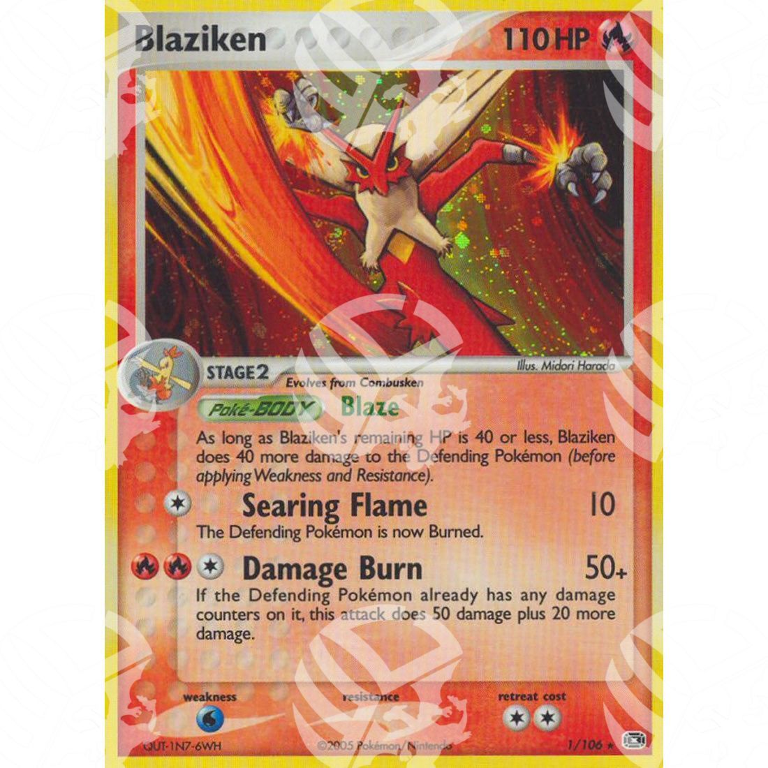 EX Smeraldo - Blaziken - Holo Rare 1/106 - Warcard - EX Smeraldo - Blaziken - Holo Rare 1/106 i prezzi più bassi sul mercato, solo da www.warcardshop.com! Carte singole, box, buste e mazzi.