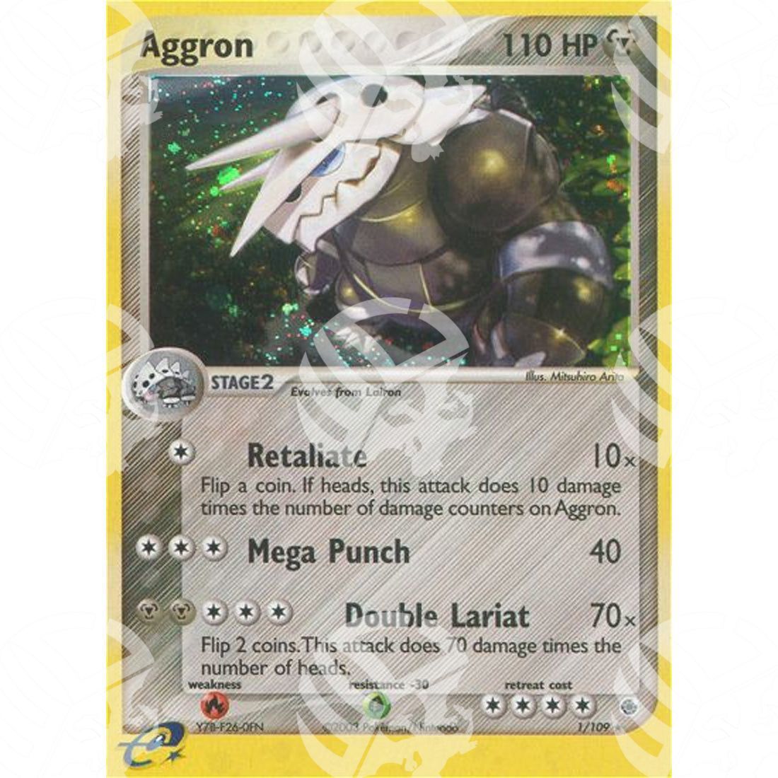 EX Rubino e Zaffiro - Aggron - Holo Rare 1/109 - Warcard - EX Rubino e Zaffiro - Aggron - Holo Rare 1/109 i prezzi più bassi sul mercato, solo da www.warcardshop.com! Carte singole, box, buste e mazzi.