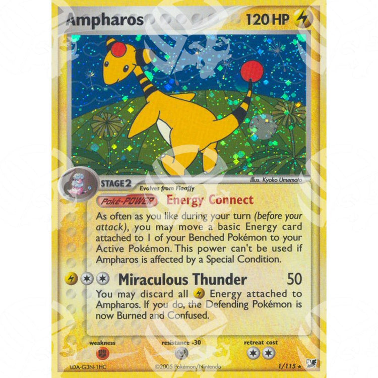 EX Forze Segrete - Ampharos - Holo Rare 1/115 - Warcard - EX Forze Segrete - Ampharos - Holo Rare 1/115 i prezzi più bassi sul mercato, solo da www.warcardshop.com! Carte singole, box, buste e mazzi.