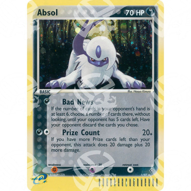 EX Drago - Absol - Holo Rare 1/97 - Warcard - EX Drago - Absol - Holo Rare 1/97 i prezzi più bassi sul mercato, solo da www.warcardshop.com! Carte singole, box, buste e mazzi.