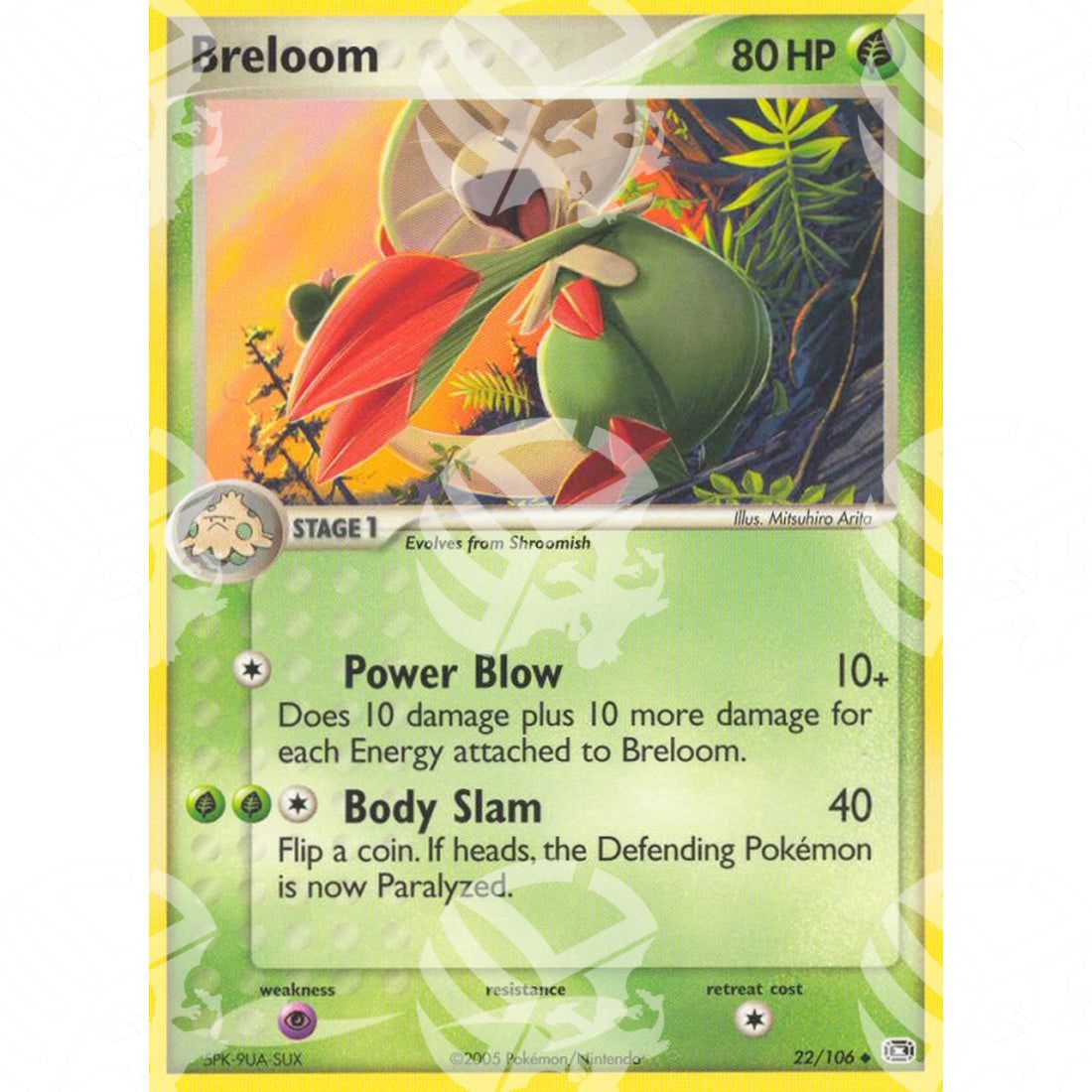 EX Smeraldo - Breloom - 22/106 - Warcard - EX Smeraldo - Breloom - 22/106 i prezzi più bassi sul mercato, solo da www.warcardshop.com! Carte singole, box, buste e mazzi.