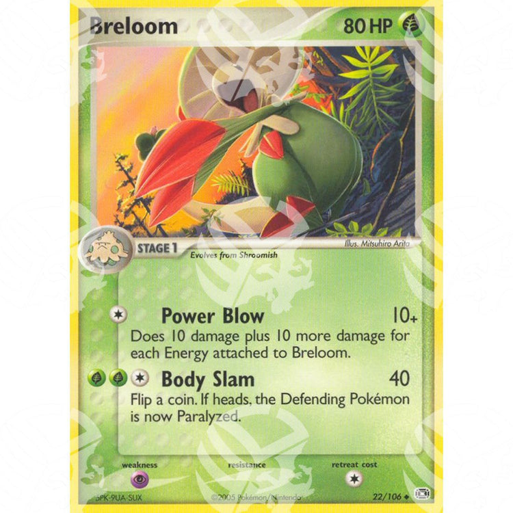 EX Smeraldo - Breloom - 22/106 - Warcard - EX Smeraldo - Breloom - 22/106 i prezzi più bassi sul mercato, solo da www.warcardshop.com! Carte singole, box, buste e mazzi.