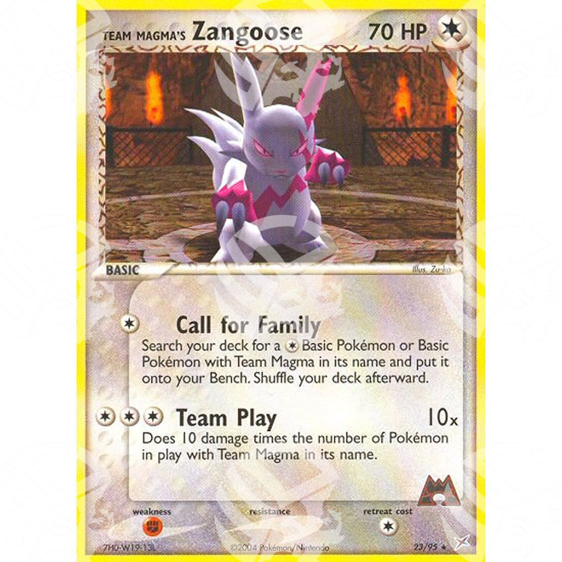 EX Team Magma vs Team Idro - Team Magma's Zangoose - 23/95 - Warcard - EX Team Magma vs Team Idro - Team Magma's Zangoose - 23/95 i prezzi più bassi sul mercato, solo da www.warcardshop.com! Carte singole, box, buste e mazzi.