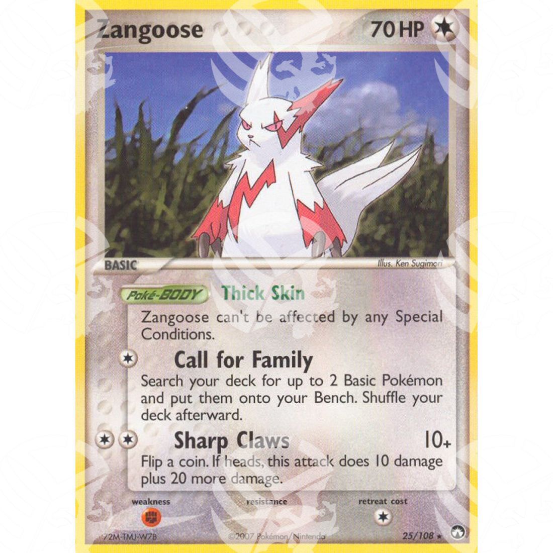 EX Power Keepers - Zangoose - 25/108 - Warcard - EX Power Keepers - Zangoose - 25/108 i prezzi più bassi sul mercato, solo da www.warcardshop.com! Carte singole, box, buste e mazzi.