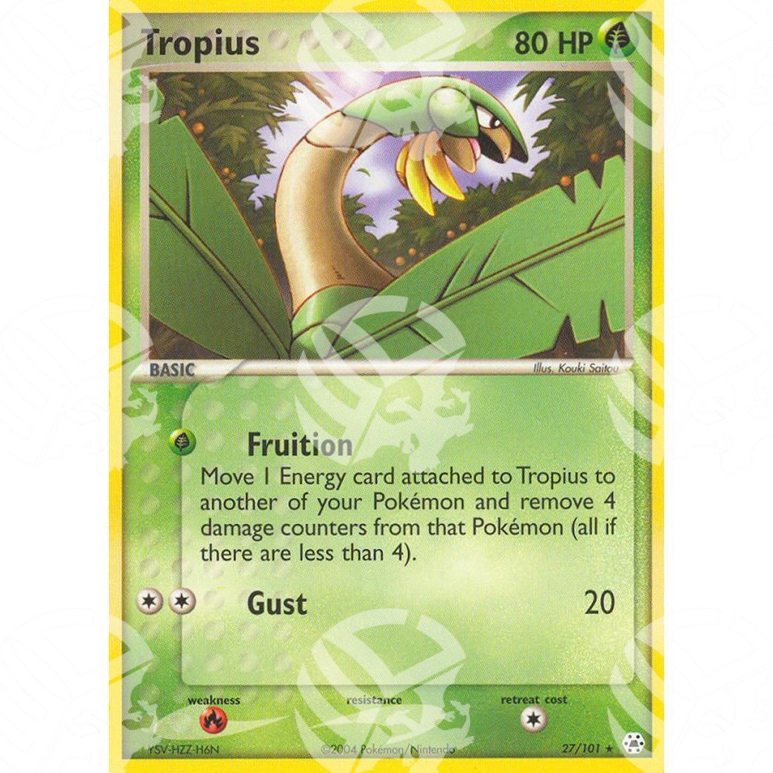 EX Leggende Nascoste - Tropius - 27/101 - Warcard - EX Leggende Nascoste - Tropius - 27/101 i prezzi più bassi sul mercato, solo da www.warcardshop.com! Carte singole, box, buste e mazzi.