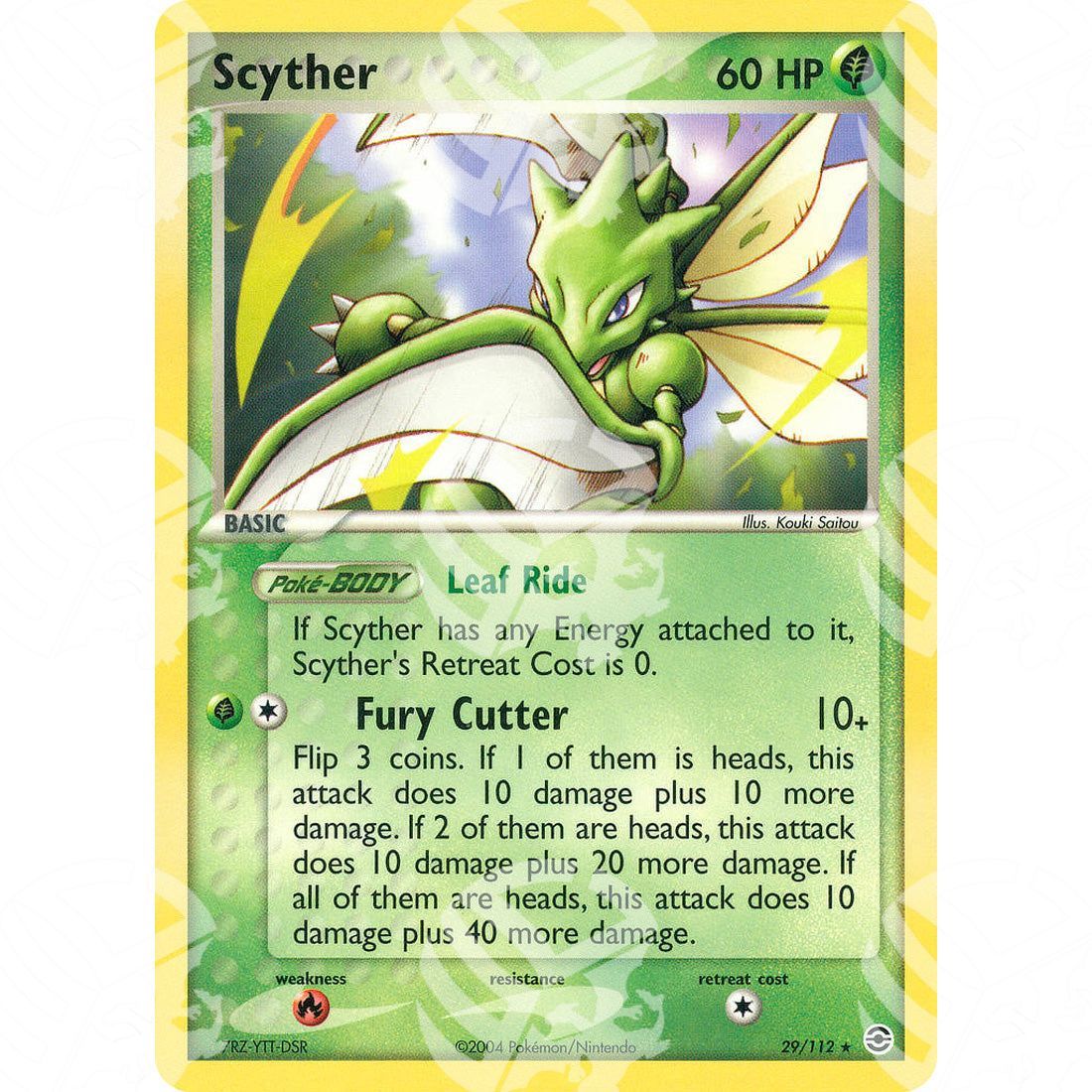 EX RossoFuoco e VerdeFoglia - Scyther - 29/112 - Warcard - EX RossoFuoco e VerdeFoglia - Scyther - 29/112 i prezzi più bassi sul mercato, solo da www.warcardshop.com! Carte singole, box, buste e mazzi.