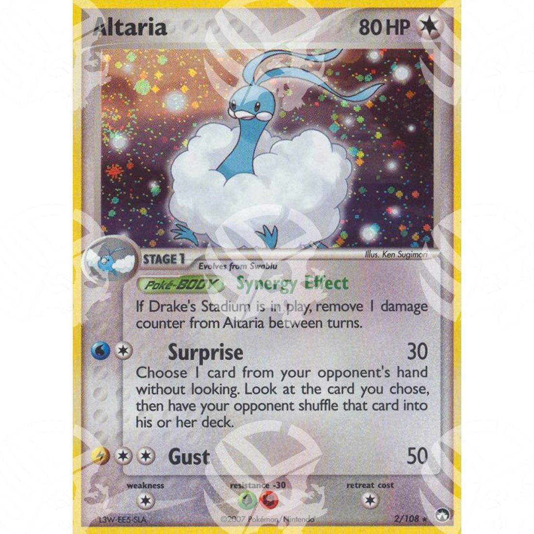 EX Power Keepers - Altaria - Holo Rare 2/108 - Warcard - EX Power Keepers - Altaria - Holo Rare 2/108 i prezzi più bassi sul mercato, solo da www.warcardshop.com! Carte singole, box, buste e mazzi.