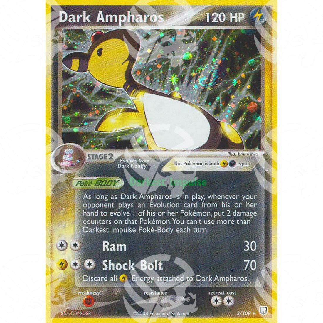 EX Team Rocket Returns - Dark Ampharos - Holo Rare 2/109 - Warcard - EX Team Rocket Returns - Dark Ampharos - Holo Rare 2/109 i prezzi più bassi sul mercato, solo da www.warcardshop.com! Carte singole, box, buste e mazzi.