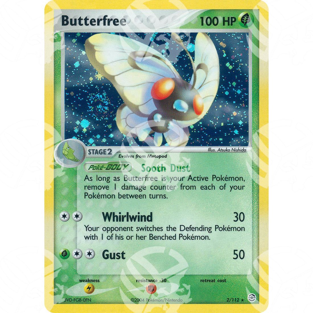 EX RossoFuoco e VerdeFoglia - Butterfree - Holo Rare 2/112 - Warcard - EX RossoFuoco e VerdeFoglia - Butterfree - Holo Rare 2/112 i prezzi più bassi sul mercato, solo da www.warcardshop.com! Carte singole, box, buste e mazzi.