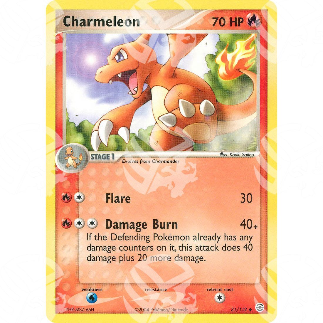 EX RossoFuoco e VerdeFoglia - Charmeleon - 31/112 - Warcard - EX RossoFuoco e VerdeFoglia - Charmeleon - 31/112 i prezzi più bassi sul mercato, solo da www.warcardshop.com! Carte singole, box, buste e mazzi.