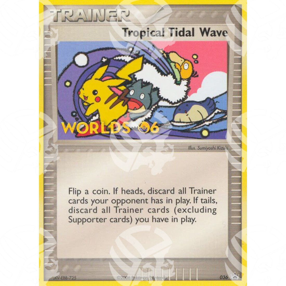 Nintendo Black Star Promos - Tropical Tidal Wave - Non Holo Promo 36 | Staff - Warcard - Nintendo Black Star Promos - Tropical Tidal Wave - Non Holo Promo 36 | Staff i prezzi più bassi sul mercato, solo da www.warcardshop.com! Carte singole, box, buste e mazzi.