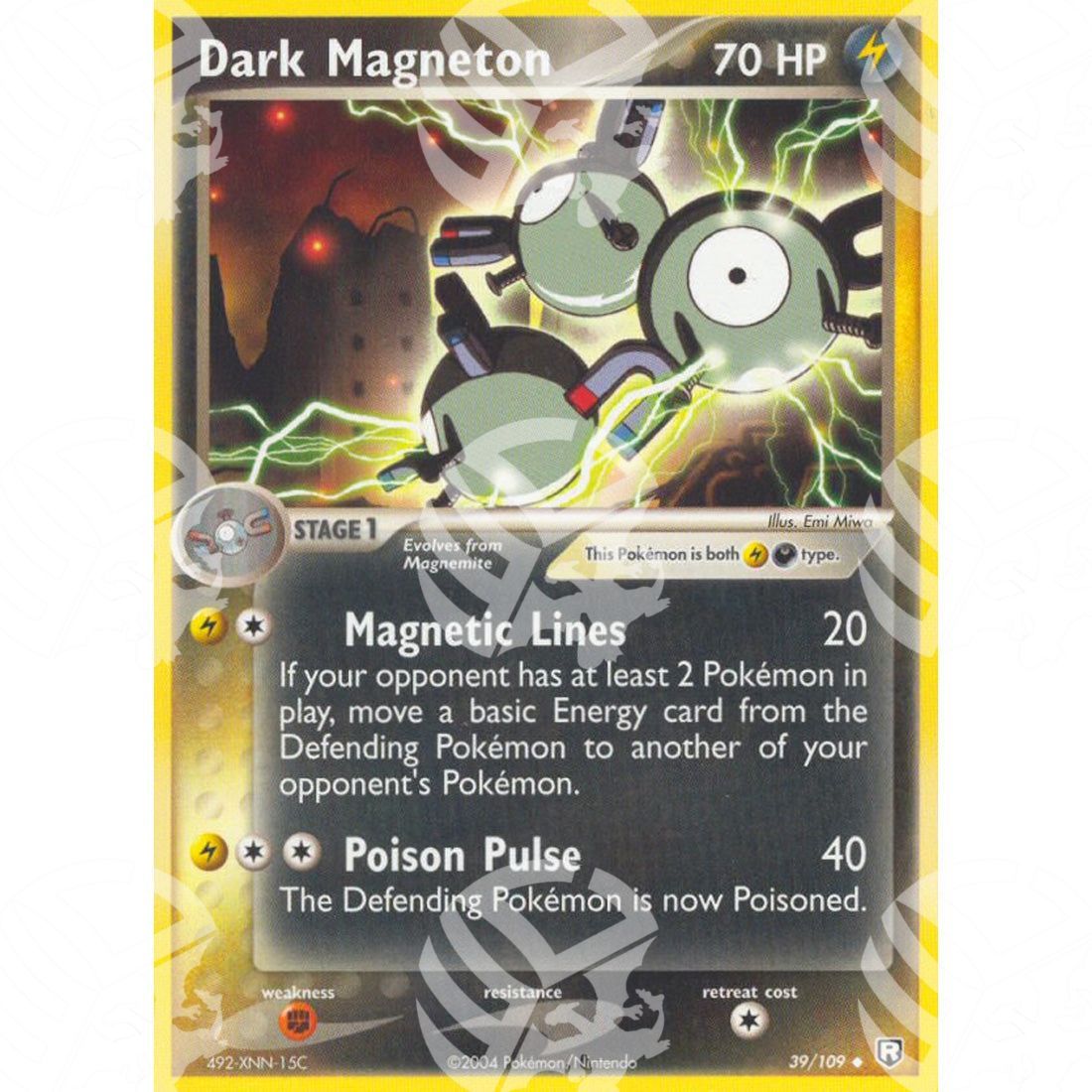 EX Team Rocket Returns - Dark Magneton - 39/109 - Warcard - EX Team Rocket Returns - Dark Magneton - 39/109 i prezzi più bassi sul mercato, solo da www.warcardshop.com! Carte singole, box, buste e mazzi.