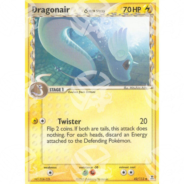 EX Specie Delta - Dragonair δ - 42/113 - Warcard - EX Specie Delta - Dragonair δ - 42/113 i prezzi più bassi sul mercato, solo da www.warcardshop.com! Carte singole, box, buste e mazzi.