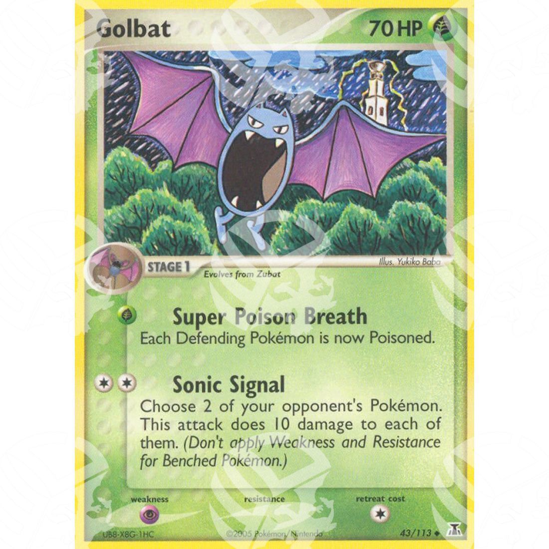 EX Specie Delta - Golbat - 43/113 - Warcard - EX Specie Delta - Golbat - 43/113 i prezzi più bassi sul mercato, solo da www.warcardshop.com! Carte singole, box, buste e mazzi.